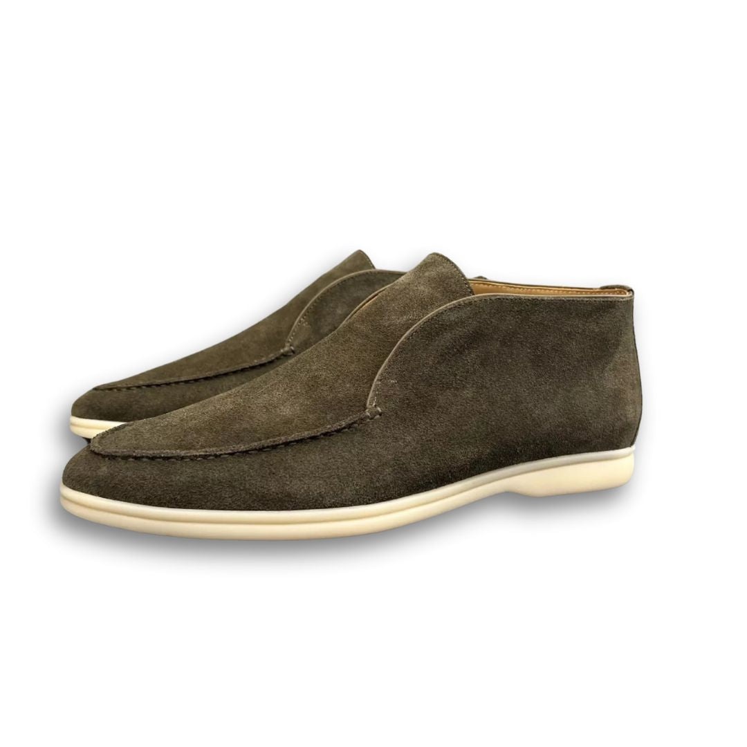 GAMBIER | Retro High Top Suede Loafers