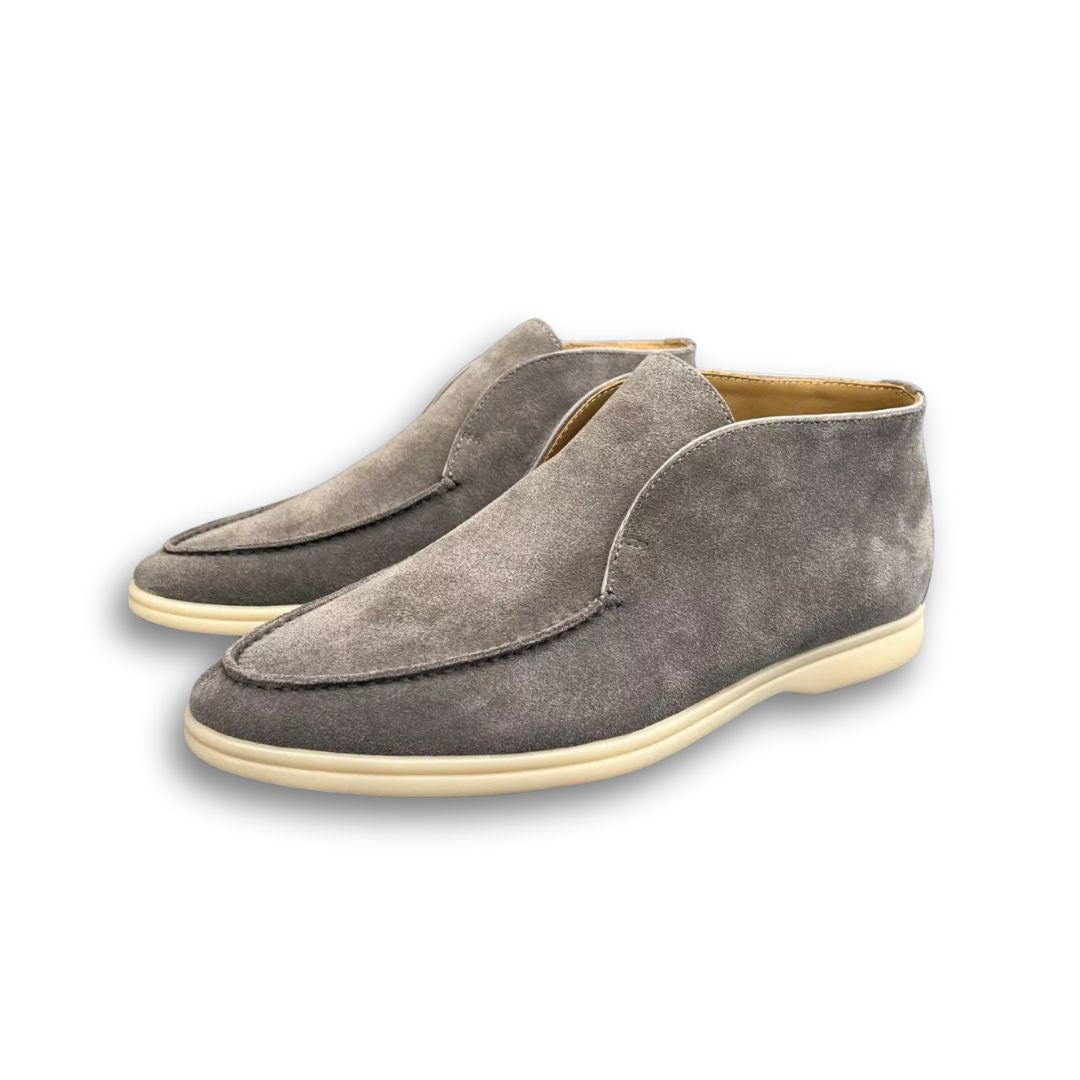 GAMBIER | Retro High Top Suede Loafers