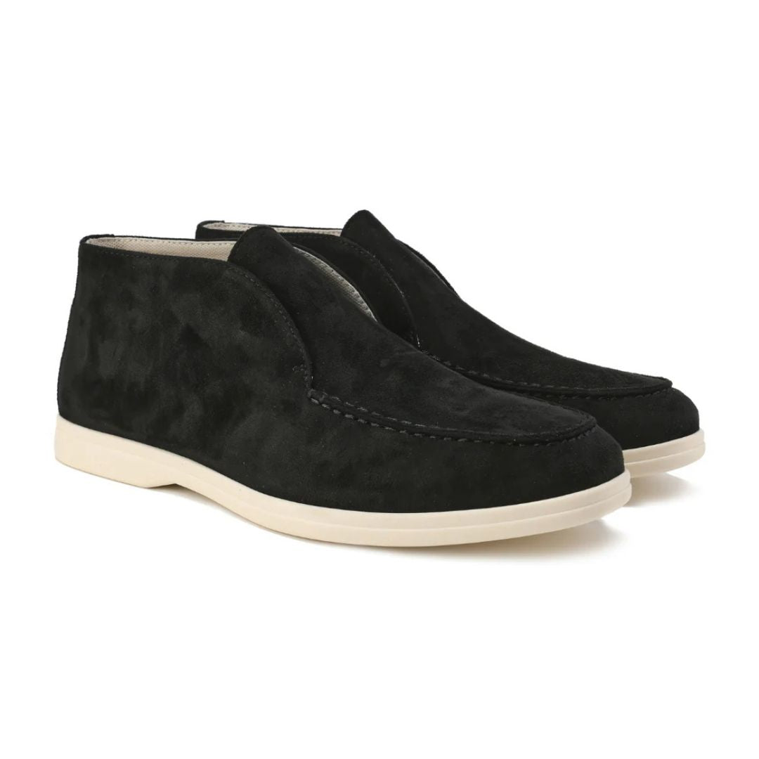 GAMBIER | Retro High Top Suede Loafers