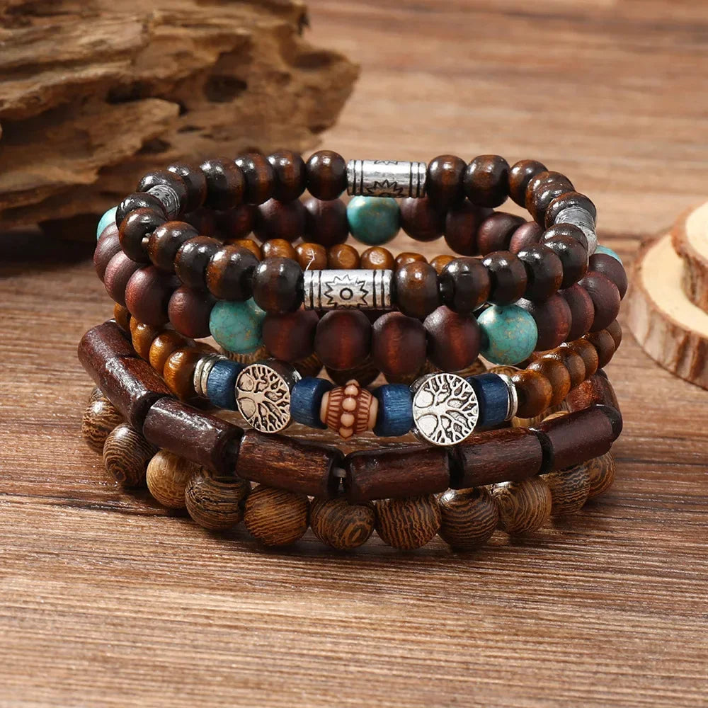 Earthy Tones Wooden Bracelet