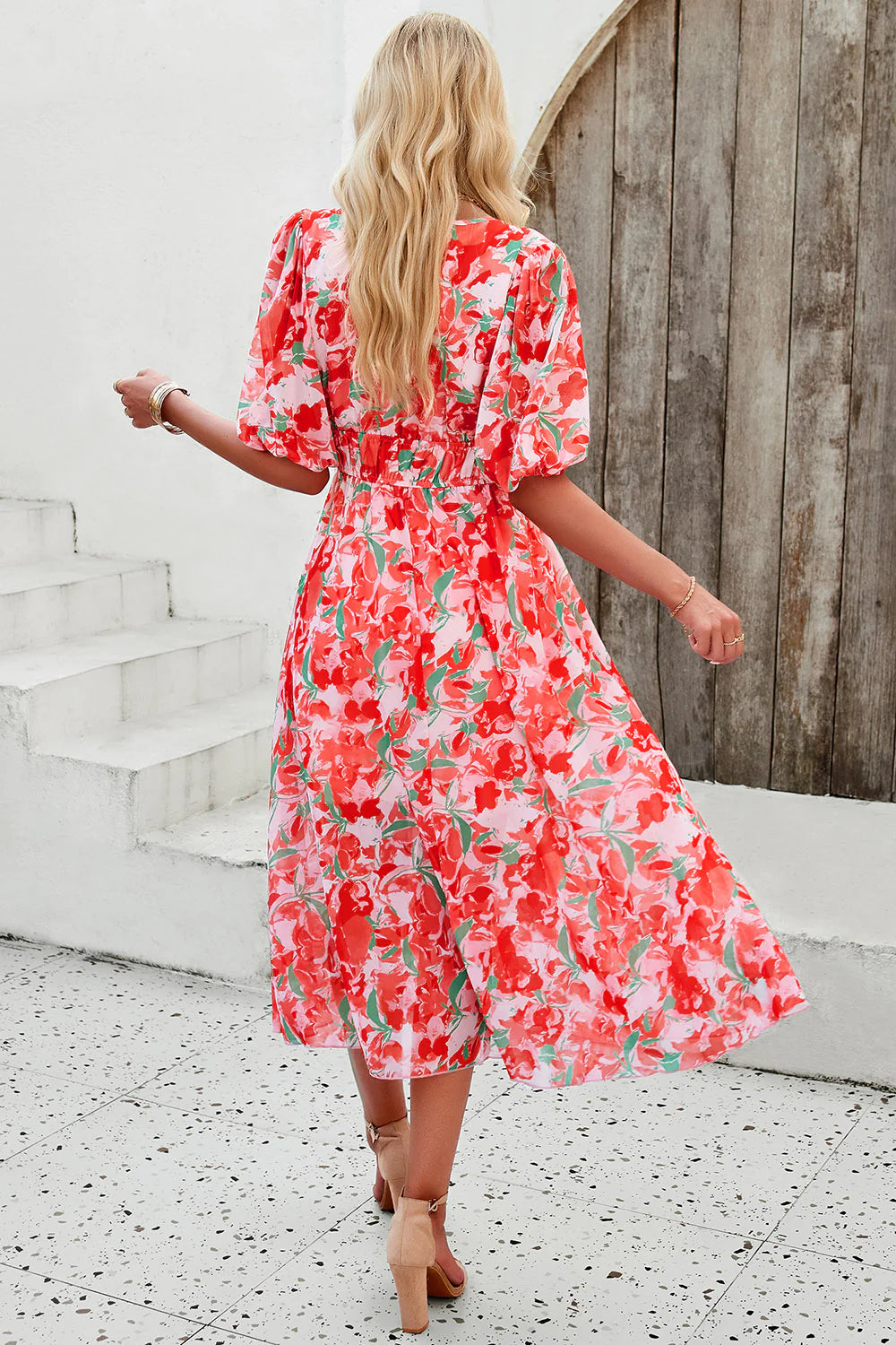 JULIET | Sunlit Floral Midi Dress