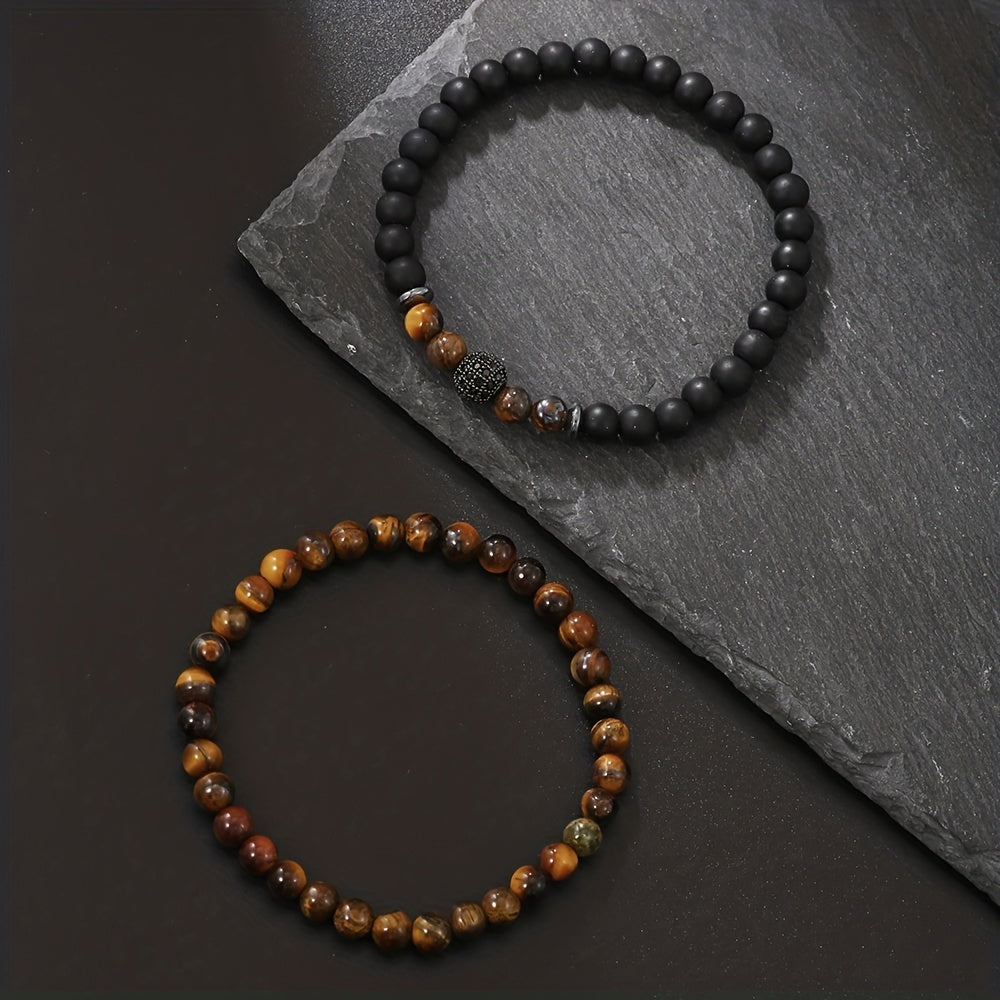 Tiger Eye Bracelet Set