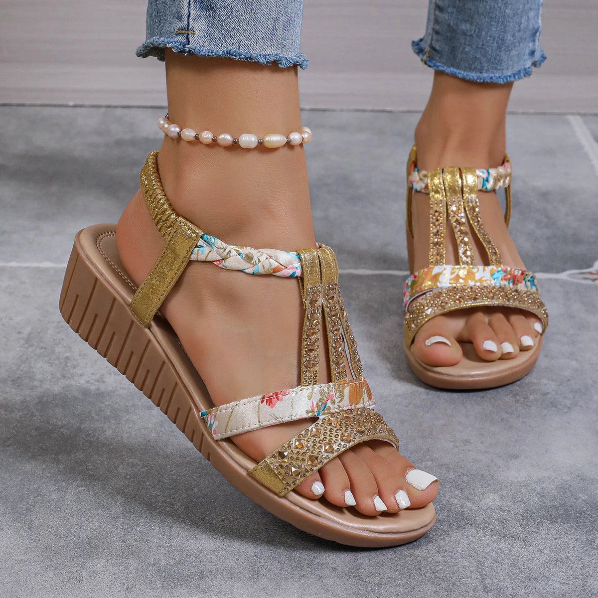 FIESTA | Colorful Wedge Sandals