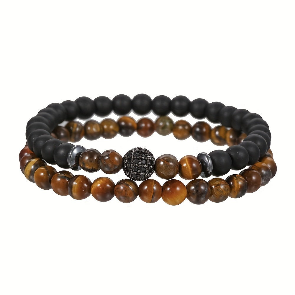 Tiger Eye Bracelet Set