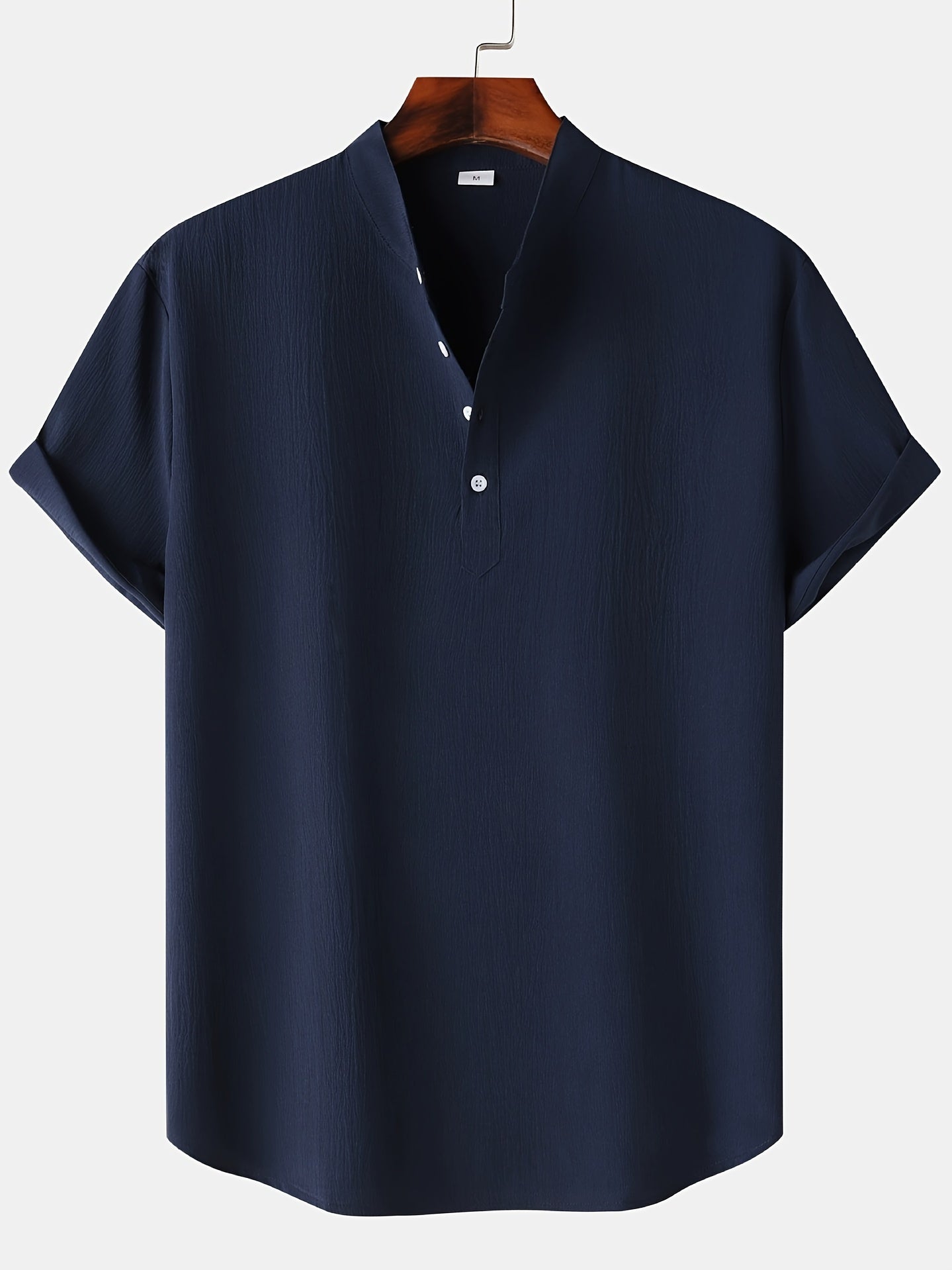 Casual V-Neck Buttoned T-Shirt