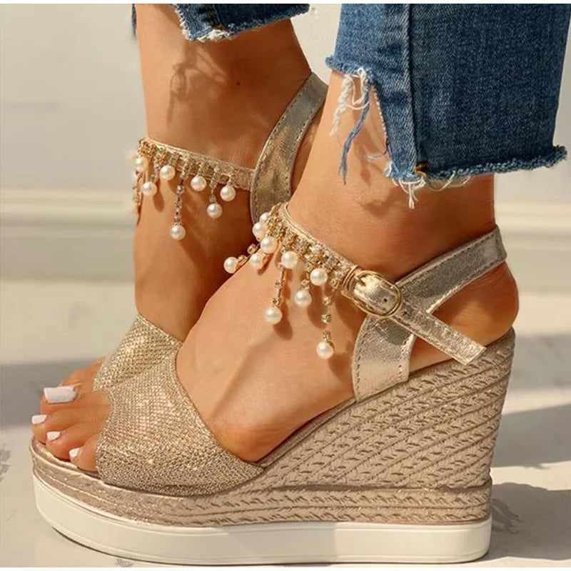 ALIRA | Shine Wedge Sandals