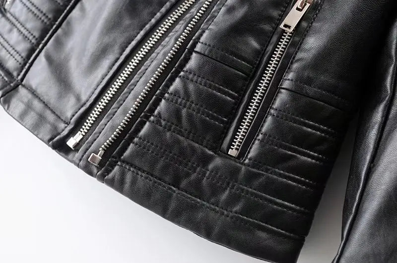 High-Grade Genuine Female Leather Jacket