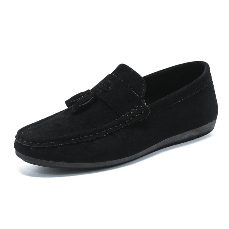 HAYMAN | Lux-Drive Suede Penny Loafers