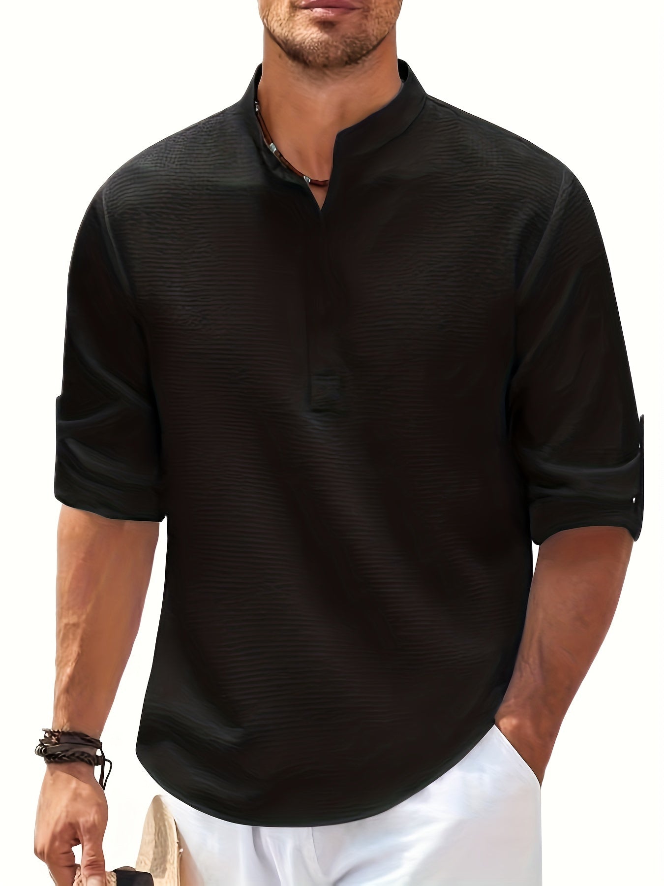 Stand Spring Collar Shirt