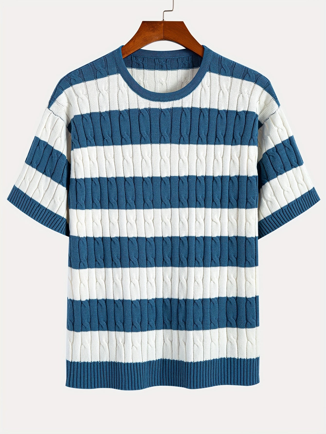 RENATO | Stripe Knitted Loose T-Shirt