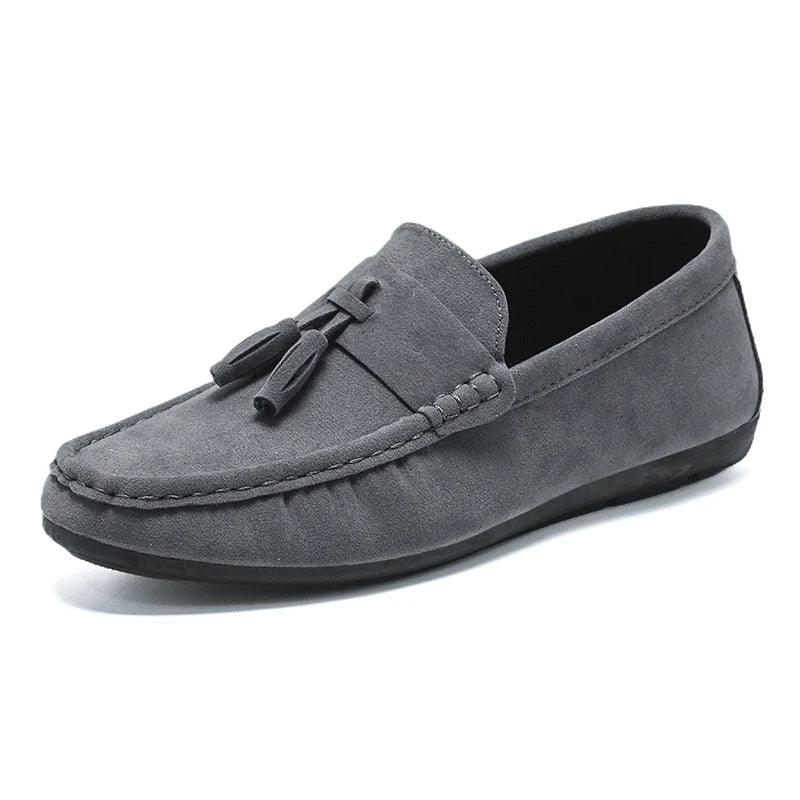 HAYMAN | Lux-Drive Suede Penny Loafers