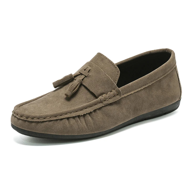 HAYMAN | Lux-Drive Suede Penny Loafers