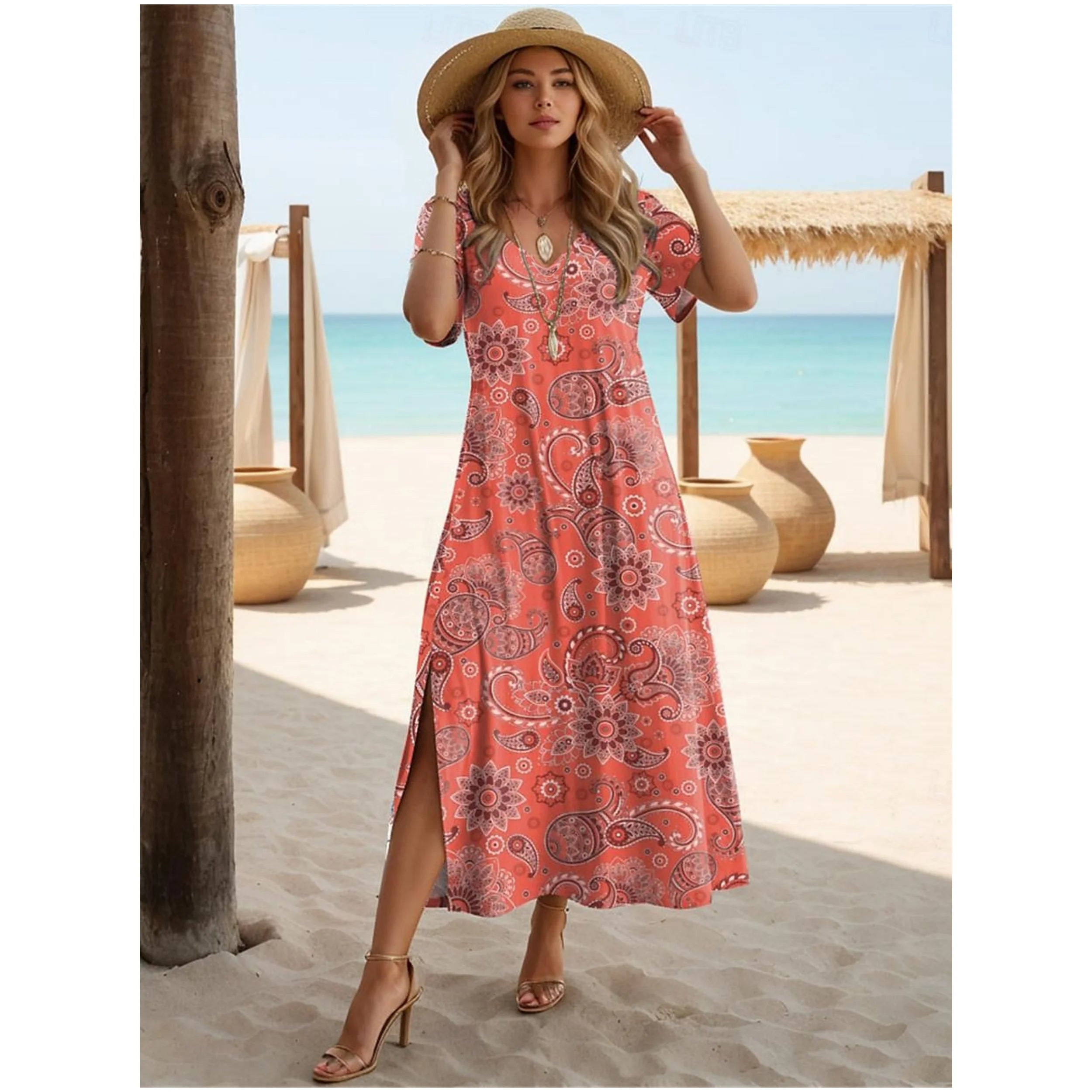 LAVANDER | Coastal Breeze Floral Maxi